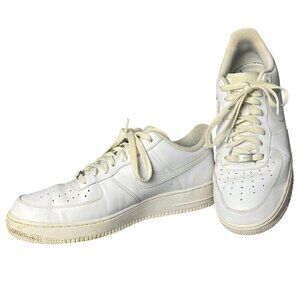 Nike Men's 11.5 Air Force 1 07 Sneakers Triple White Casual Shoes Classic Basic
